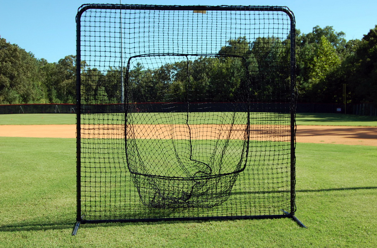 Trigon Sports Black Series 7x7 FT Baseball & Softball Sock Net Screen