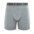 thumbnail image 4 of Zoo York Men's 4-Pack 360 Stretch Boxer Briefs - Printed & Solid Color Premium Underwear for Men in Banana, Dark Grey, Grey, Black Size: S, 4 of 7