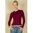 thumbnail image 3 of Ribbed Long Sleeve Top with Round Neck, 3 of 7