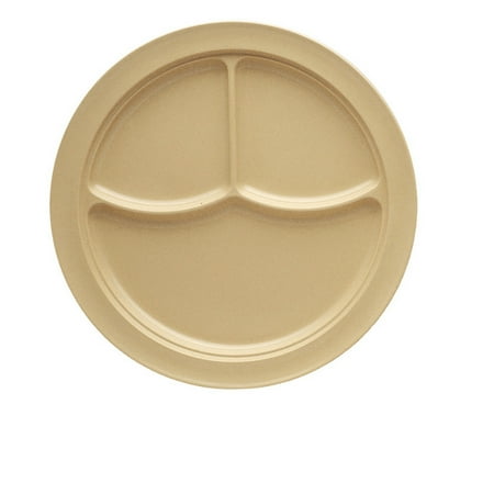 

Compartment Collection Round 3-Compartment Plate 10 1/8 Dia. Melamine Tan