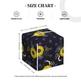 thumbnail image 2 of Leather Tissue Box Cover Square - Sunflowers Purple Dots Waterproof Tissue Box Holder Paper Case Organizer Dispenser for Modern Home Office Room Home Bathroom Decor, 2 of 7