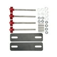 thumbnail image 3 of Kit de Montage pour Planche à Traction, Supports d'Étagère en Tuyau d'Acier et Support Flottant Rustique Robuste, Support de Distribution Réglable de Remplacement pour 4.72 à 6.69 Po, 3 of 8