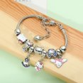 thumbnail image 4 of Anime Kawaii Sanrio Hello Kitty Bracelet Charms Metal Beads Making Kit Kids Gift Jewelry Accessories, 4 of 14