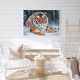 thumbnail image 4 of Cuadros Decorativos Kit de pintura de diamante 5D DIY Snow Tiger Full Round Drill Mosaic Art (B006) Tmvgtek embutido en tela, 4 of 9