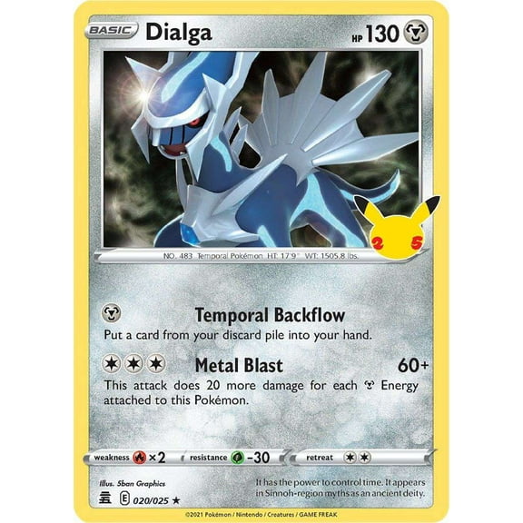 Pokemon Celebrations Holo Rare Dialga #20