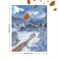 thumbnail image 3 of Qisvanset Framed Canvas Wall Art 12x16 Inch Snow Mountain Panoramic Nature Living Room Wall Art, 3 of 5