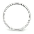 thumbnail image 6 of Primal Gold 14 Karat White Gold 5mm Half-Round Wedding Band Size 9, 6 of 8