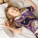 thumbnail image 5 of Balery Purple Gold Marble Swirls Conjunto de Pijama Infantil de Manga Corta con Estampado – Ropa de Dormir de Algodón Suave-Large, 5 of 6