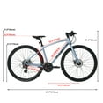 thumbnail image 5 of ZUUQU Tesoro 700C Urban Bike for Adults , Aluminum Frame,Shimano 24 Speed,Unisex,Grey Bicycle, 5 of 7
