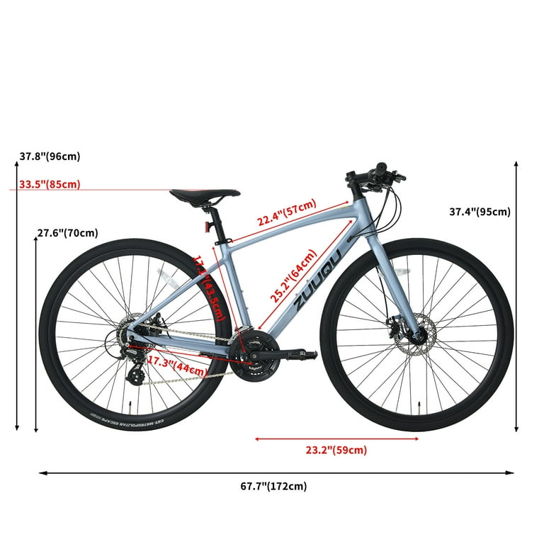 ZUUQU Tesoro 700C Road Bike , 700C Wheels,45/48cm Aluminum