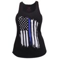 thumbnail image 3 of Rothco Women Thin Blue Line Flag Racerback Tank Top, 3 of 3