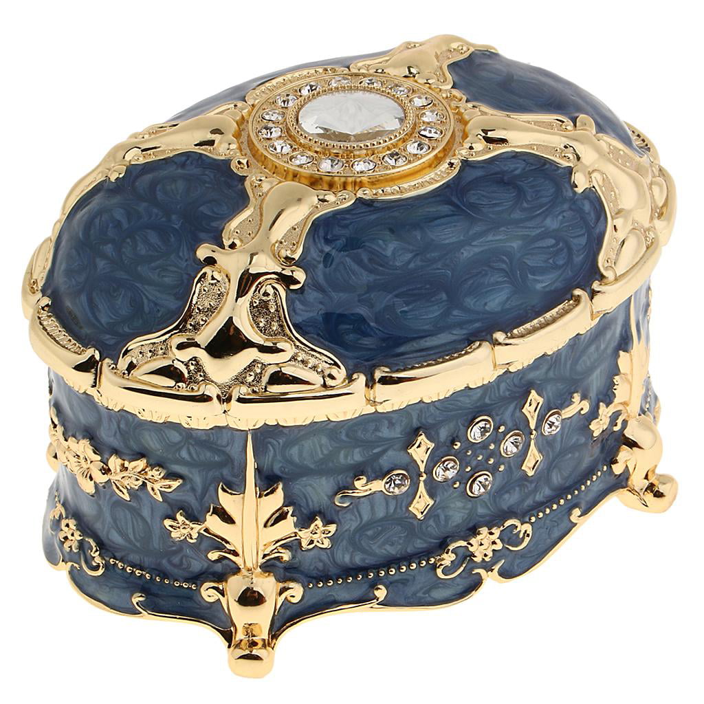 Details about   Zinc Alloy Treasure Chest Box Jewelry Gifts Storage Case Shop Desk Ornament 