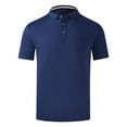 thumbnail image 5 of 2 Pack Sport Polos Shirts for Women Plus Size Short Sleeve Casual Golf Blouses Button Collar School Uniform Workout Tops, Navy, XXXXL, 5 of 5
