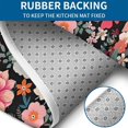 thumbnail image 4 of Multicolored Pioneer Flower Bathroom Rugs Sets 3 Piece,Toilet Cover Set,Absorbent Non Slip Bathroom Mats Sets with U-Shaped Contour Rug Toilet Rug Set, 4 of 5