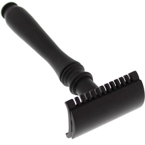 WCS Midnight Collection Razor 77B, Black Stainless Steel-Open Comb