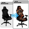 thumbnail image 4 of Pzuqiu Wolf 4 PCS Gaming Chair Covers Fashionable Racing Computer Chair Slipcover Set Easy to Install Flame Office Chairs Protector for Home, Shop, Office, 4 of 7