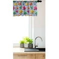 thumbnail image 3 of Ambesonne Nautical Window Valance, 3D Stars Wavy Stripes, 54" X 12", Multicolor, 3 of 3