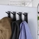 thumbnail image 2 of Yuarrent Gancho para colgar en la puerta montado en la pared, colgador de ropa de toalla de acero inoxidable, estante de almacenamiento para llaves, Accesorios de baño Negro Yuarrent HA071005-01, 2 of 6