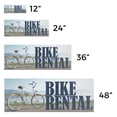 thumbnail image 3 of Bike Rental Vinyl Decal 12 Inch x 5 Inch Weatherproof Heavy-Duty Adhesive Backing | Outdoor Activities, Tourism Services, Eco-Friendly Travel | Made in USA, 3 of 6