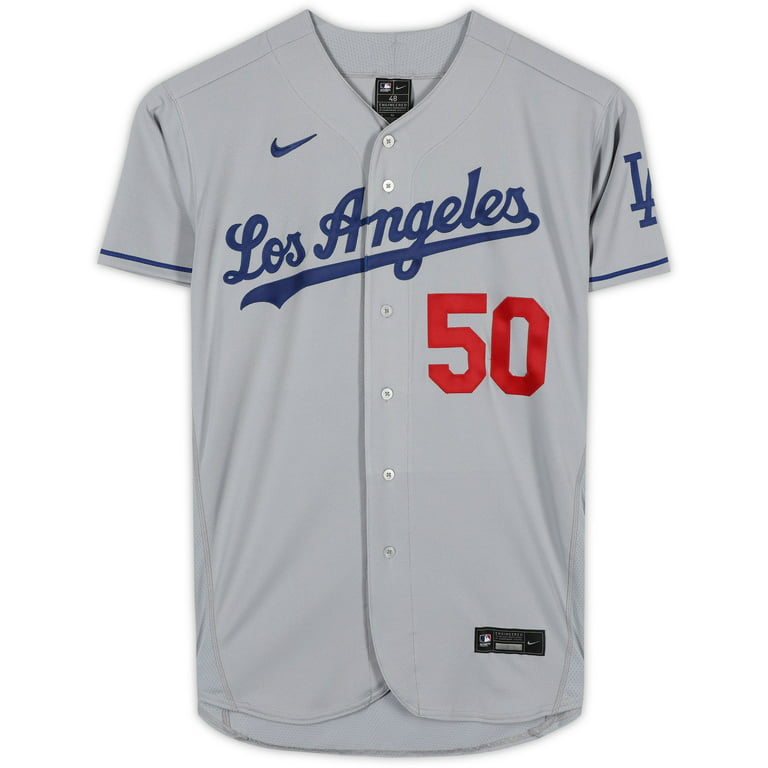 Mookie Betts Los Angeles Dodgers Autographed Gray Nike Authentic Jersey 