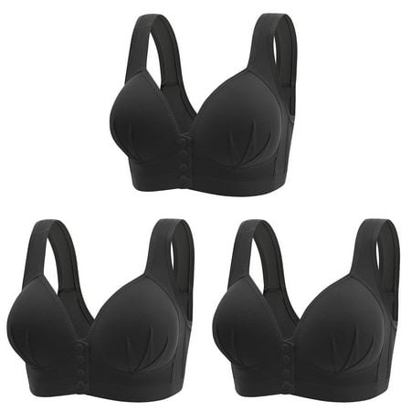 reathable Bras for Women Strapless Tube Top Bra Underwear Bras Packs without Steel Ring Gathering Womens Bras Push Up Plus Size and Adjusting Bro ceangrtro Black (3Packs) Black (3Packs)