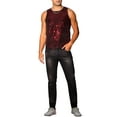 thumbnail image 2 of INSPIRE CHIC Sequins Tank Top for Men's Crew Neck Sleeveless Party Vests M Red, 2 of 4