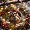 thumbnail image 3 of 3D Forest Animal Acorn Ornaments, Woodland Christmas Decor with Realistic Animal Figures, Resin Hanging Ornaments for Christmas Tree, Home, Party Decor, Cozy Forest Theme Collection, 3 of 6
