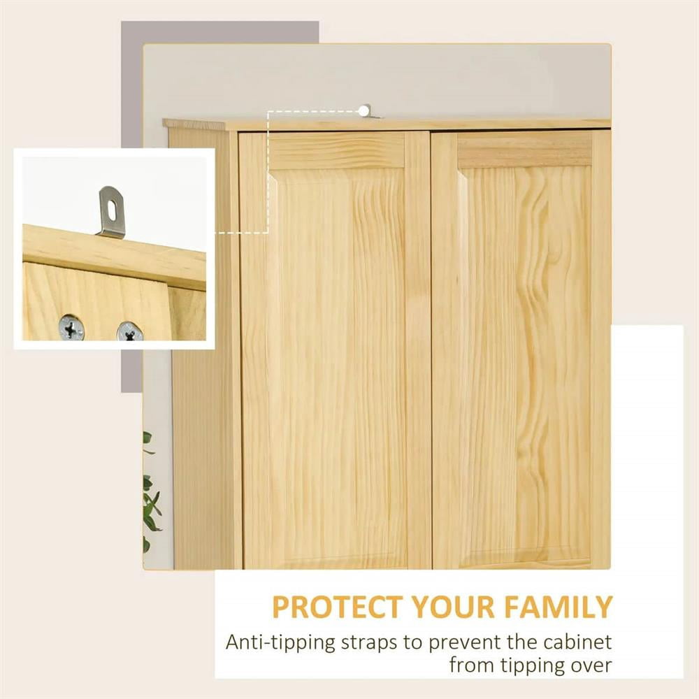 GVN Buffet Sideboard Cabinet, Kitchen Pantry Cabinet, Coffee Bar Cabinet,67" Pinewood Kitchen Pantry Storage Cabinet, Freestanding Cabinets with Doors and Shelves, Dining Room