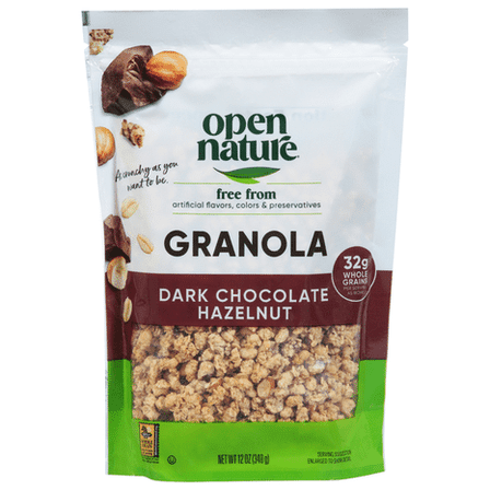 O N Granola Dark Chocolate Hazelnut 32g Whole Grains 12 oz