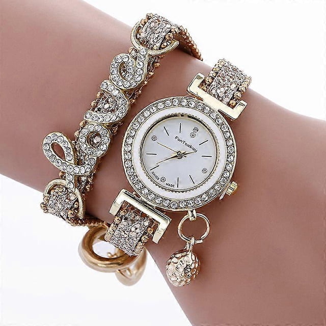 Reloj de pulsera para mujer, correa de cuero, reloj británico de lujo con diamantes y correa de cuero.