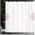 thumbnail image 4 of Ambesonne Floral Shower Curtain, Pink Blossom Flower, 69"Wx84"L, White and Pink, 4 of 5