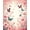Pink, Pattern 2, variant on Flatwoven High Traffic Area Rug, Whimsical Floral Butterfly Aesthetic, Non Slip, Stain Resistant, Washable Area Rugs for Living Room, Bedroom(Pink, 4X6)