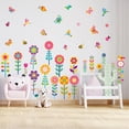 thumbnail image 1 of Calcomanías de pared, pegatina de zócalo de esquina de hierba de flores, mariposas decorativas, zócalo Floral, decoración de pared, habitación de niños, guardería, aula JM, 1 of 3