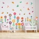 thumbnail image 5 of 8 Uds pegatinas de pared florales de primavera decoración de aula de jardín de infantes pegatinas de pared florales autoadhesivas de PVC mariposa colibrí, 5 of 8