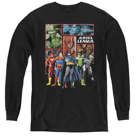 Jla - New Jla Panels - Youth Long Sleeve Shirt - Medium