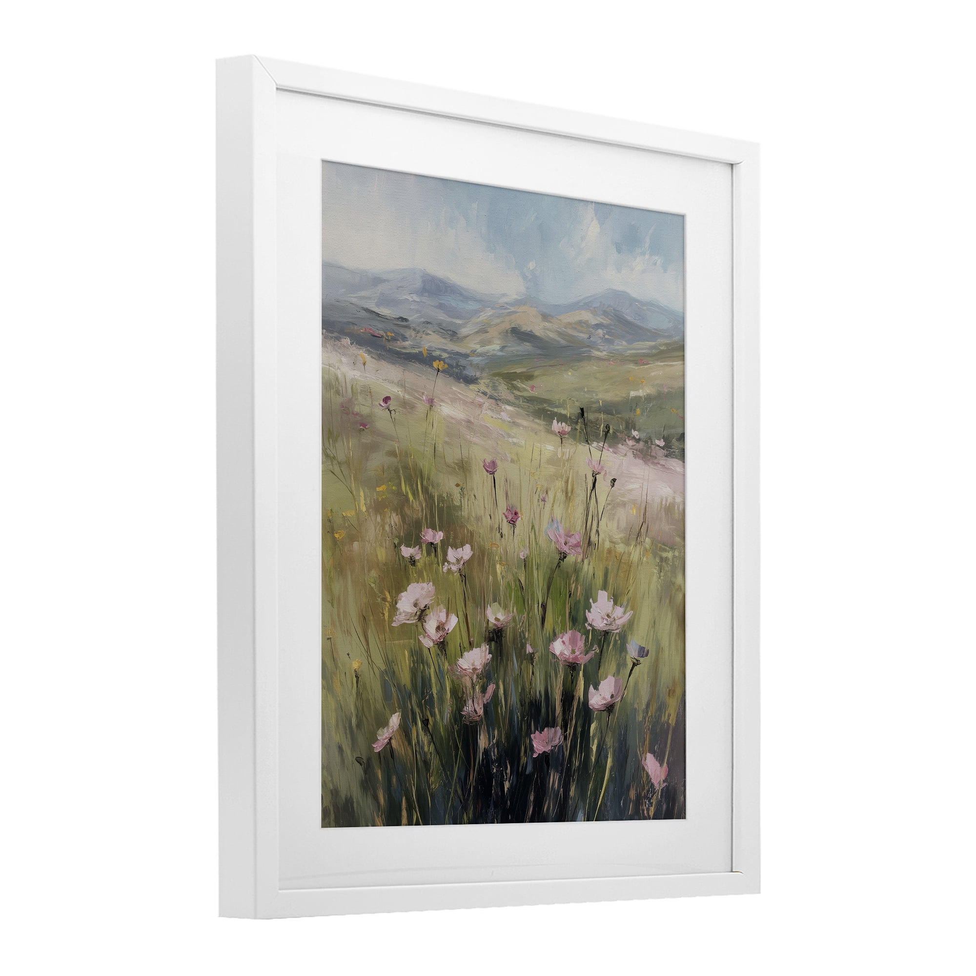 Stupell Industries Wild Shrubs in Pasture White Framed Print Under Glass, design by Svetlana Aleynikova