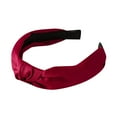 thumbnail image 1 of Diadema de raso de color liso con lazo para mujer: moda y funcionalidad, 1 of 2