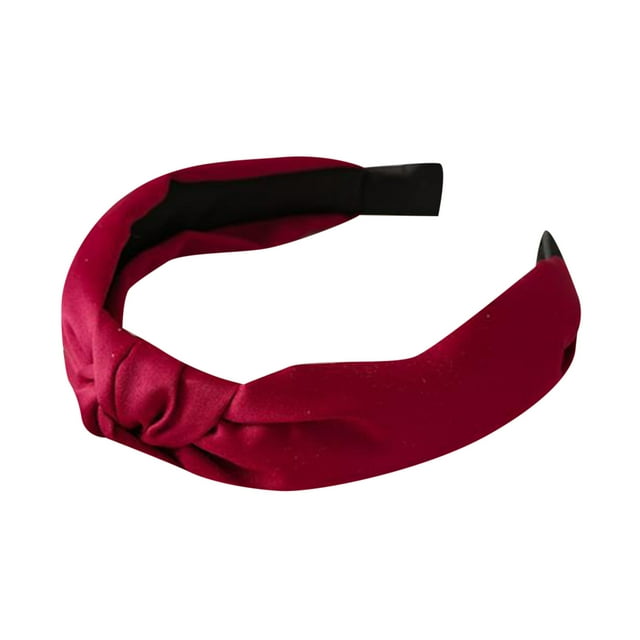 Diadema de raso de color liso con lazo para mujer: moda y funcionalidad