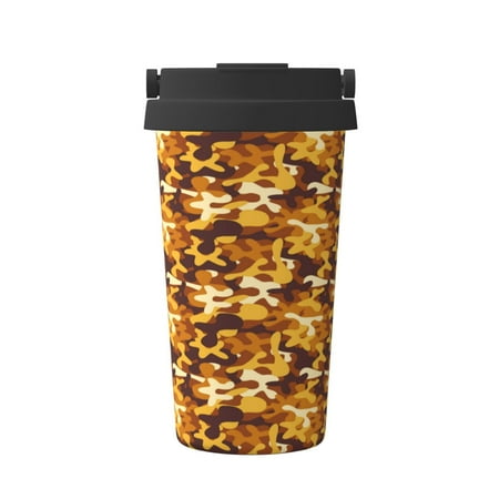 

Goofa Desert Camouflage for Insulated Travel Coffee Mug Spill Proof Leak Proof 16 OZCoffee Tumbler Reusable Coffee Cups with Lids Thermos for Hot and Cold Drink