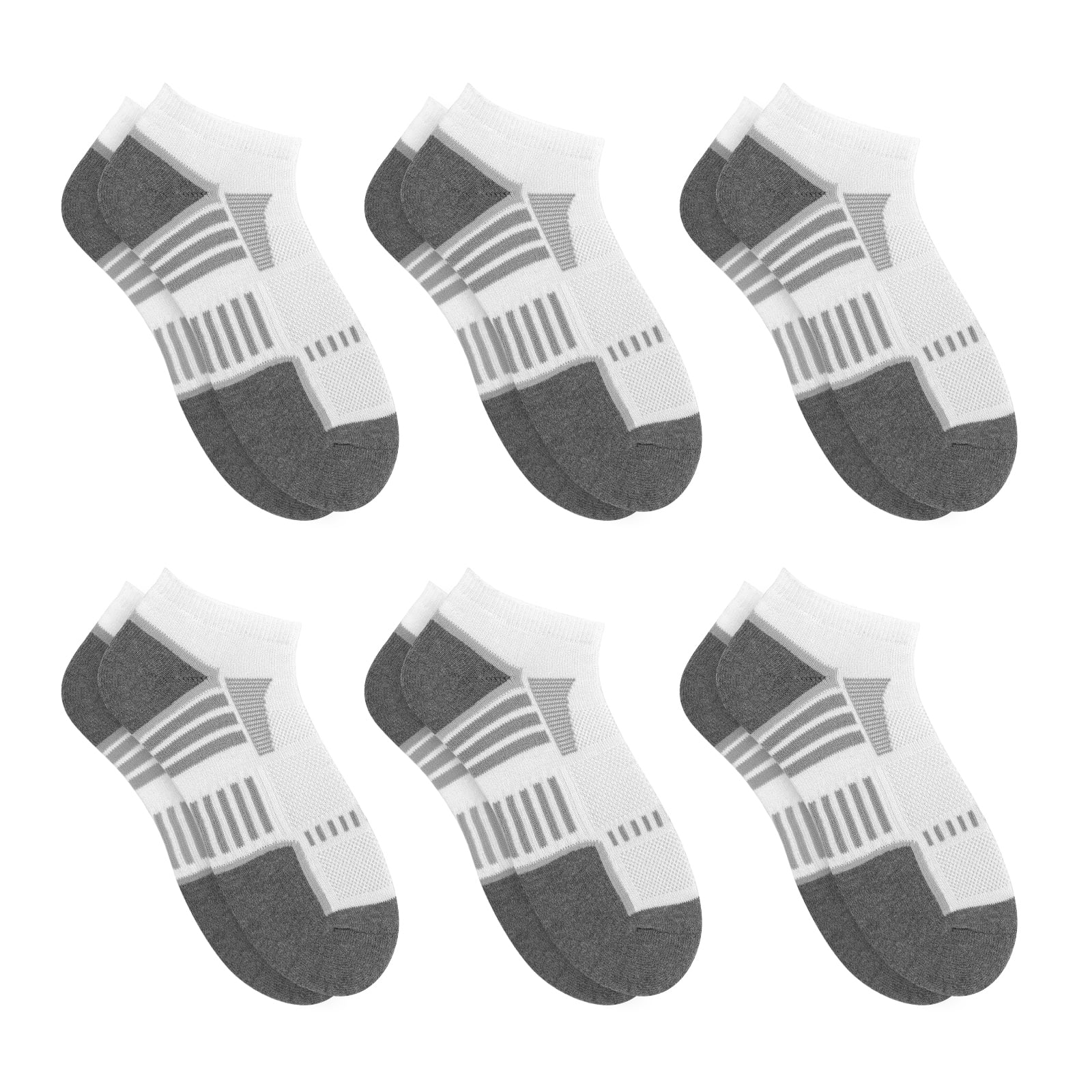 EALLCO Mens Ankle Low Cut Socks for Men Running Cushioned Nonslip