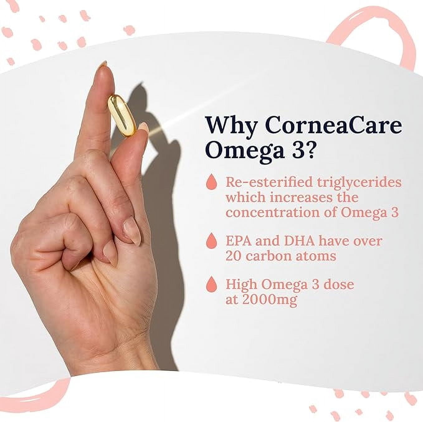 CorneaCare Omega 3 Fish Oil, 60 Softgels
