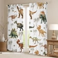 thumbnail image 2 of Castle Fairy Kawaii Animal Dino Curtains Pack of 2 (42x84 Each),Dinosaur Curtains Blackout, 2 of 6