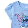 thumbnail image 2 of Disney Lilo & Stitch Birthday Short Sleeve T-Shirt (Girls), Sizes 4-12, 2 of 4