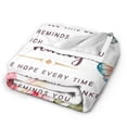 thumbnail image 2 of LHSHID To My Nanny Throw Blanket Soft Fuzzy Fleece Blanket For Couch Bed Living Room Decoration 40x50in, 2 of 6