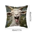 thumbnail image 3 of TanSiDing Cute Sheep Pillowcase Plush Animal Throw Pillow Cover Soft Nylon Decorative Accent Pillow for Home Decor Living Room Bedroom Sofa 17.72in, 3 of 6
