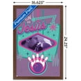 thumbnail image 3 of The Big Lebowski - Bowling with Jesus Wall Poster, 14.725" x 22.375", Framed, 3 of 3