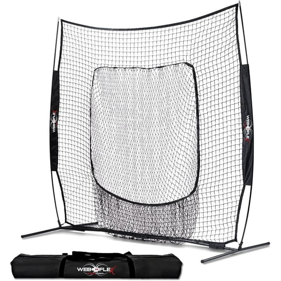Web Flex 7 ft x 7 ft Portable Sock Net Baseball/Softball Screen