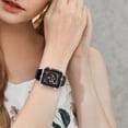 thumbnail image 7 of For Apple Watch Case with HD Tempered Glass Screen Protector for iWatch Series 3/2/1, Takfox Full Cover Bling Diamond Crystal Rhinestone Protective Case 42mm-Rose Gold, 7 of 7