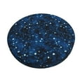 thumbnail image 2 of Round Bar Stool Seat Covers, Night sky blue nebula stars cool Elastic Round Chair Cover Stool Seat Slipcover Bar Stool Cushions Round Pad for 12-14 inch, 2 of 7