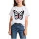 thumbnail image 2 of Blusas y camisas de manga corta con cuello redondo Camiseta de manga corta con cuello redondo estampada para niños de talla mediana y grande Ropa exterior informal de verano Pijamas de poliéster para, 2 of 5